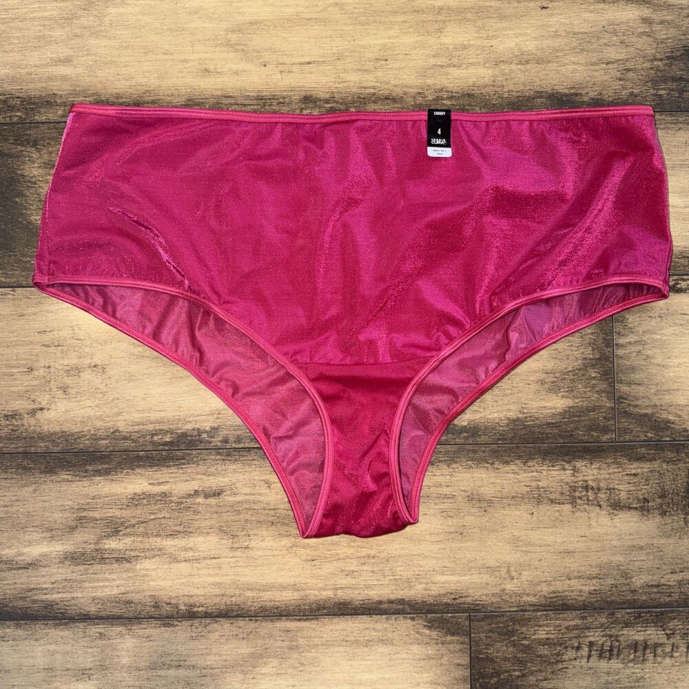 TORRID Curve cheeky pink vivacious cutout underwear 4xl